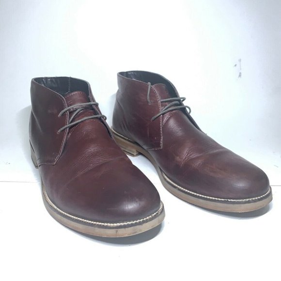 Crevo Mens Chukka Bordo Ankle Boot Brown Leather